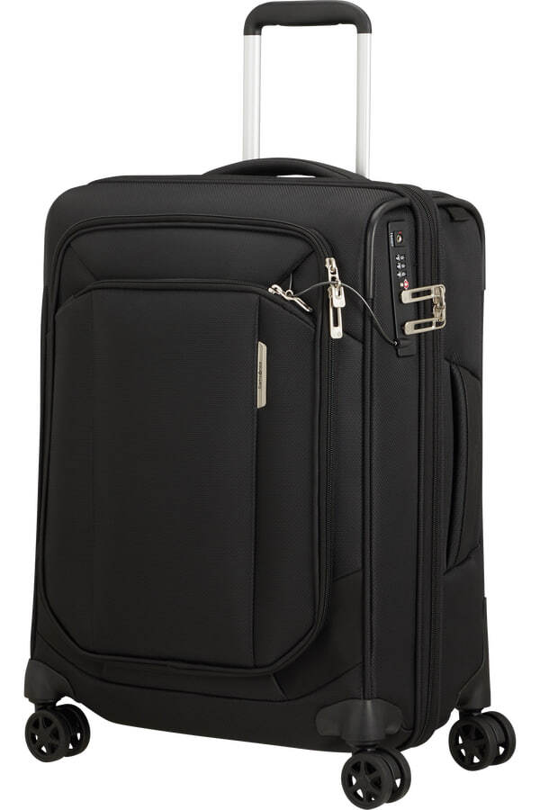 Чемодан Samsonite Respark 143329-7416 55см 43/49л Ozone Black expandable