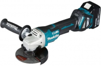 Аккумуляторная угловая шлифовальная машина Makita DGA517RTJ 18 В, 2×5,0 А·ч АКБ, ЗУ, кейс Makpac