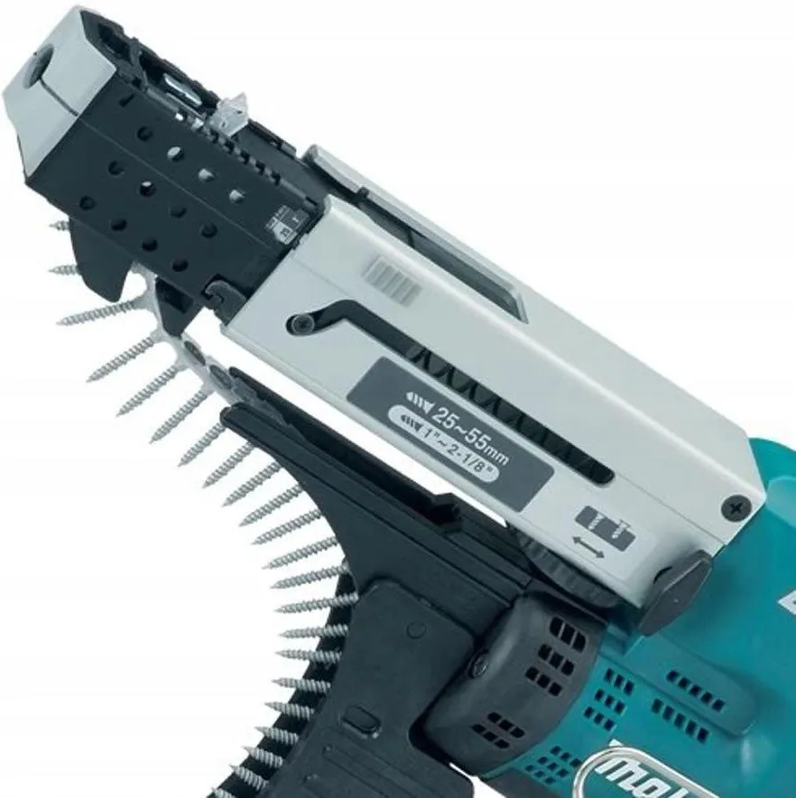 Аккумуляторный шуруповёрт с магазином Makita DFR550RFE 18 В, 2×3,0 А·ч АКБ, ЗУ