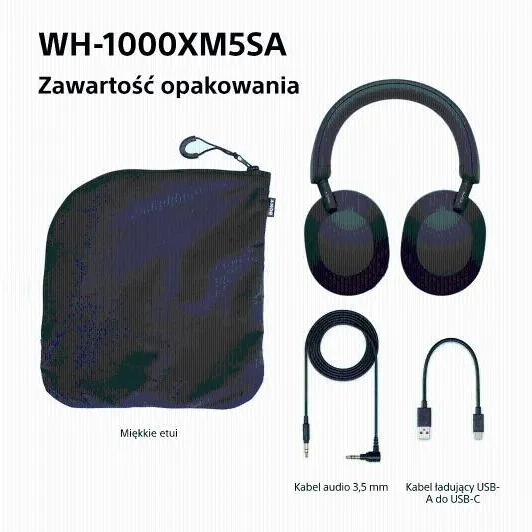 Наушники-вкладыши SONY WH-1000XM5SA ANC черные
