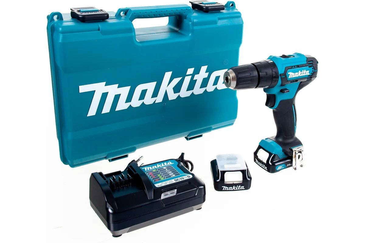 Ударная дрель Makita HP333DSAE 12V с АКБ 2,0 Ah и ЗУ