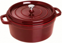 Чугунная круглая кастрюля Staub Cocotte Ø 28 см, вишнёвая 40509-362-0