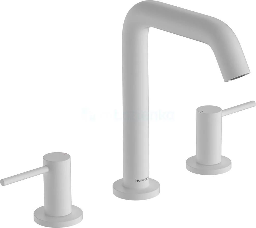 Смеситель для раковины Hansgrohe Tecturis S 3-Отверстие 150 Push-Open 73330700 Белый Матовый