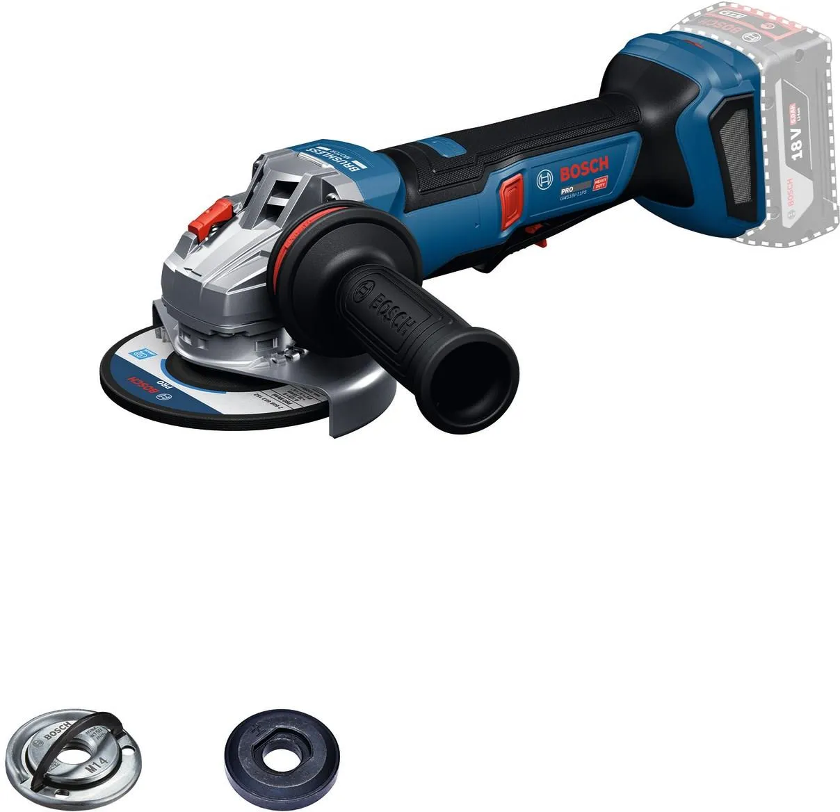 Аккумуляторная угловая шлифовальная машина Bosch GWS 18V-11PS Professional 06019N4300
