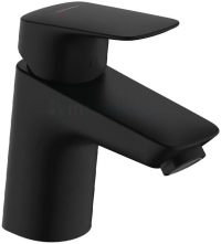 Смеситель для раковины Hansgrohe Logis 70 Push-Open, черный матовый 71077670