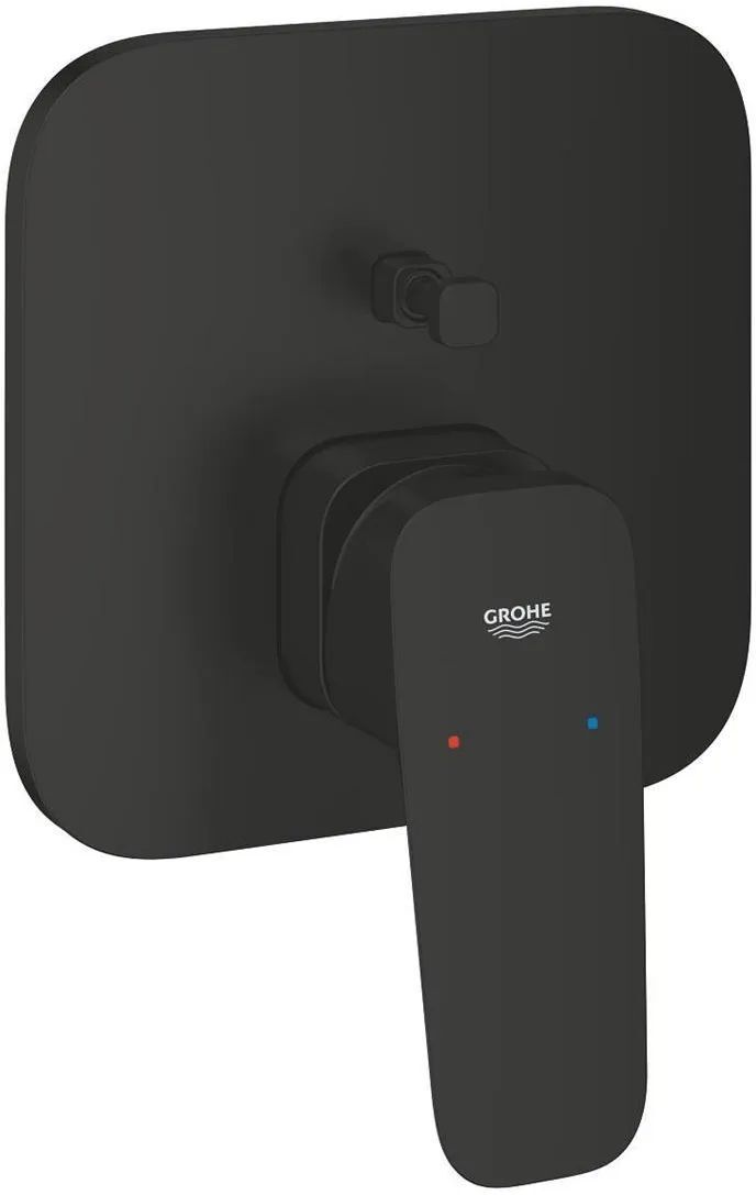 Смеситель для душа/ванны скрытого монтажа Grohe Cubeo 1017782430 матовый черный