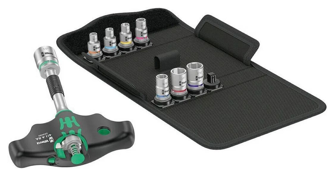 Wera Kraftform Трещотка Отвертка Kompakt 400 Ra Набор Imperial 2 05057474001 1/4"