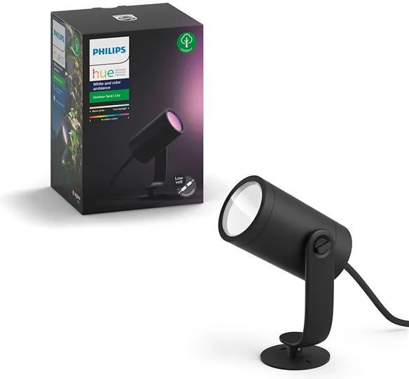 Уличный прожектор PHILIPS Hue White and Color Ambiance Lily черный 1741530P7