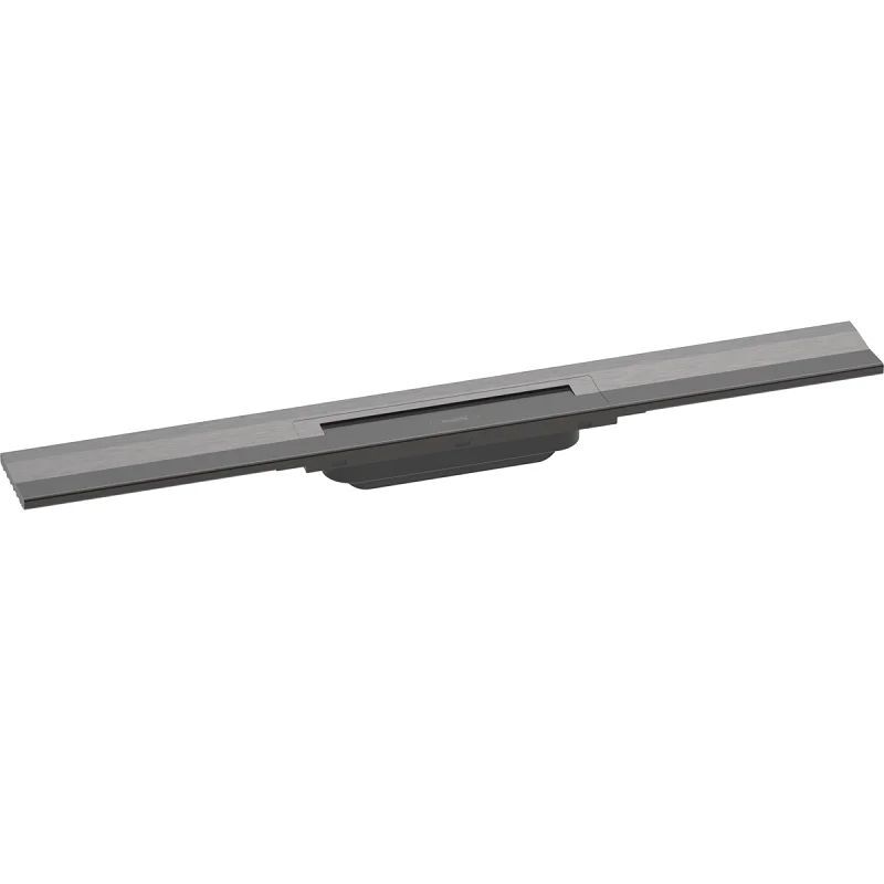 Внешний сливной эдемент Hansgrohe Raindrain Flex 70 см настенный черный матовый хром 56050340