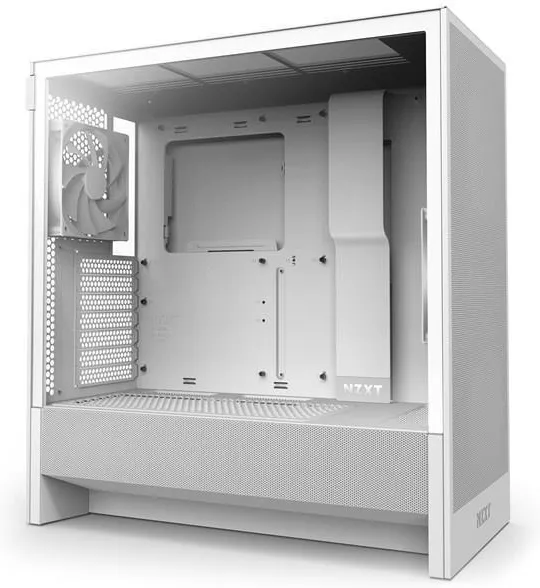Корпус NZXT H5 Flow, Mid-Tower ATX, белый