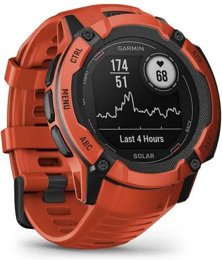 Смарт-часы Garmin Instinct 2X Solar Red Солнечно-красный