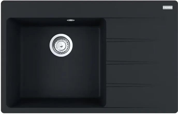 Кухонная раковина Franke Centro CNG 611-78 TL 114.0637.513,левый отсек, матовый черный
