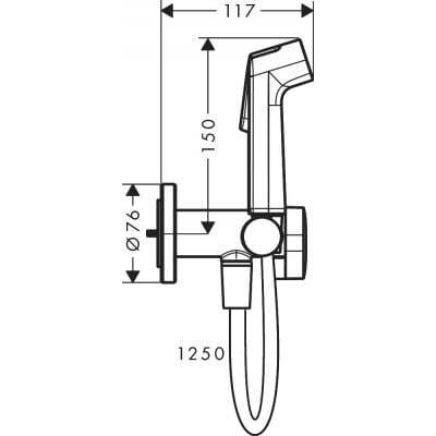 Ручной душ Hansgrohe Bidette 1jet S 29232340