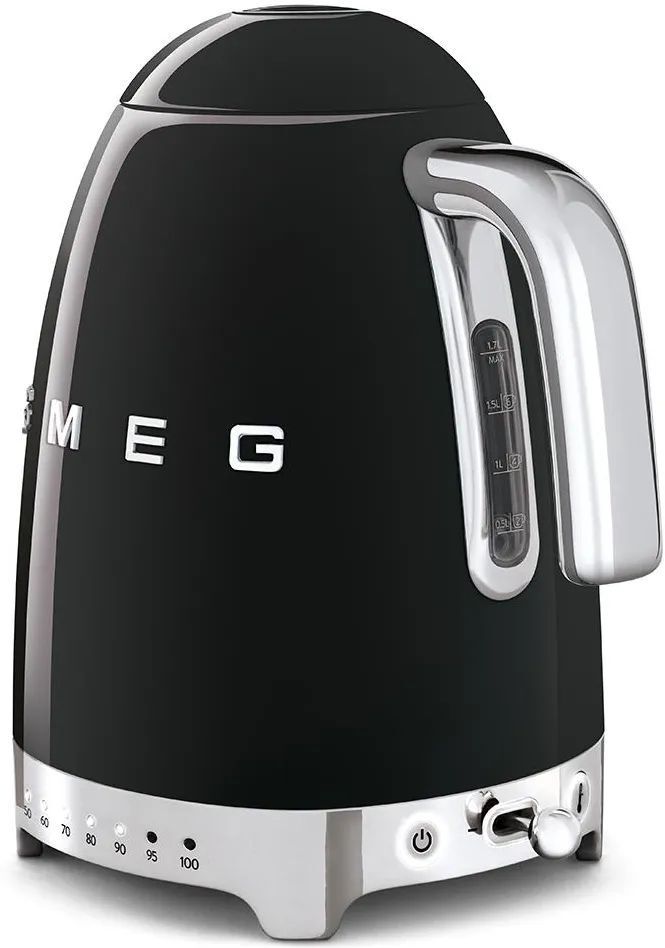 Набор чайник+тостер SMEG TSF01BLEU + KLF04BLEU чёрный