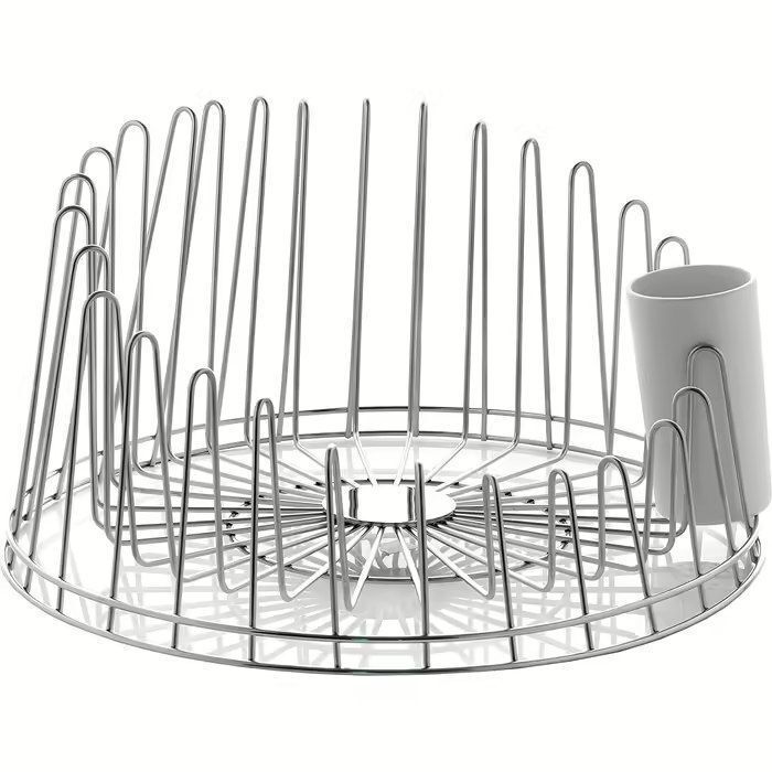 Сушка для посуды с поддоном ALESSI A TEMPO, APD04+APD04/VASW