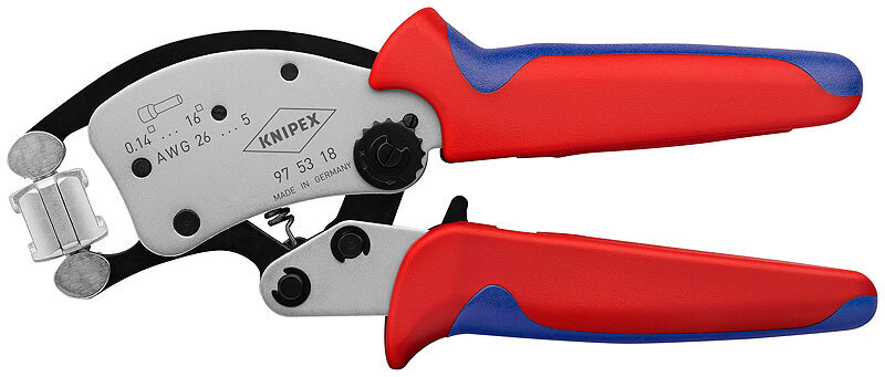 Кримпер Knipex 97 53 18 красный/синий