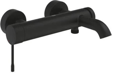 Однорычажный настенный смеситель Grohe Essence Phantom Black 25250KF1