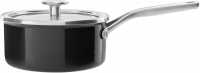 Ковш эмалированный KitchenAid Enamel 2,4 л, 20 см, с крышкой, Onyx Black CC003288001