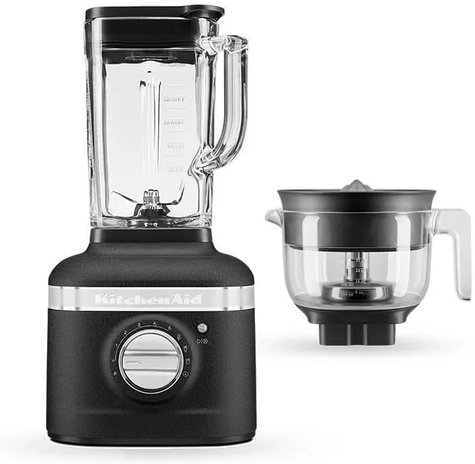 Стационарный блендер KitchenAid K400 с насадкой-соковыжималкой 5KSB4054EBK, чугунный