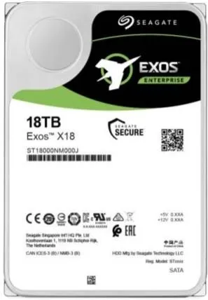 Жесткий диск Seagate Exos X18 10TB 4Kn SATA 3.5 ST10000NM018G