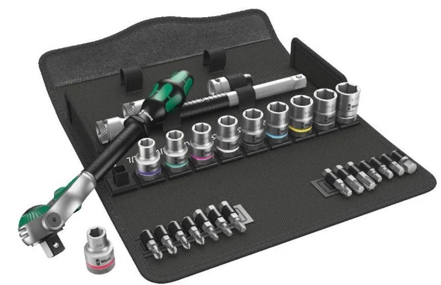 Wera 8100 SC 9 трещотка Zyklop Speed 1/2 в комплекте 05004079001