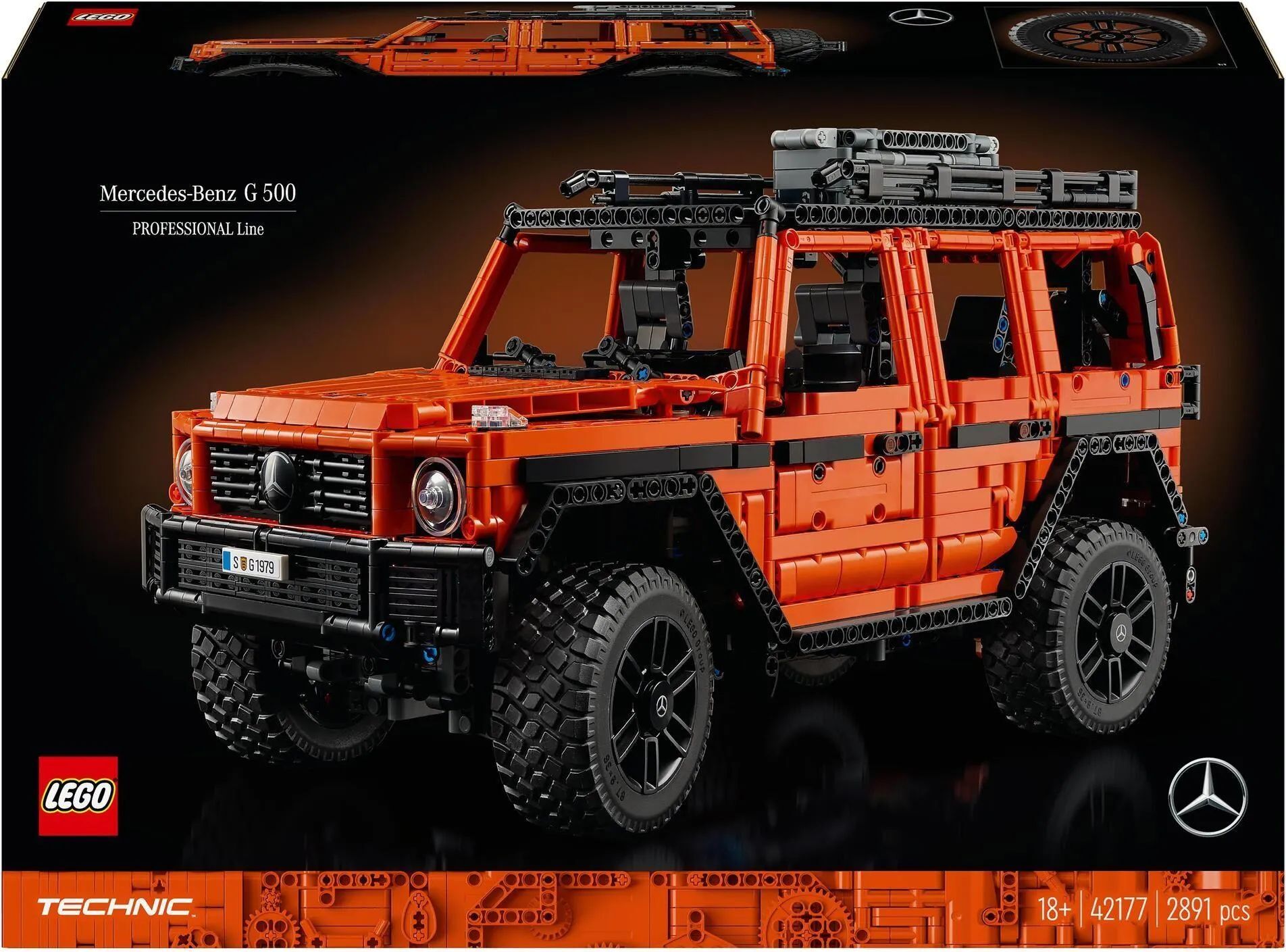 Лего Technic серия, LEGO 42177 Профессиональная линейка Mercedes-Benz G500, lego конструктор для мальчика, лего для девочек