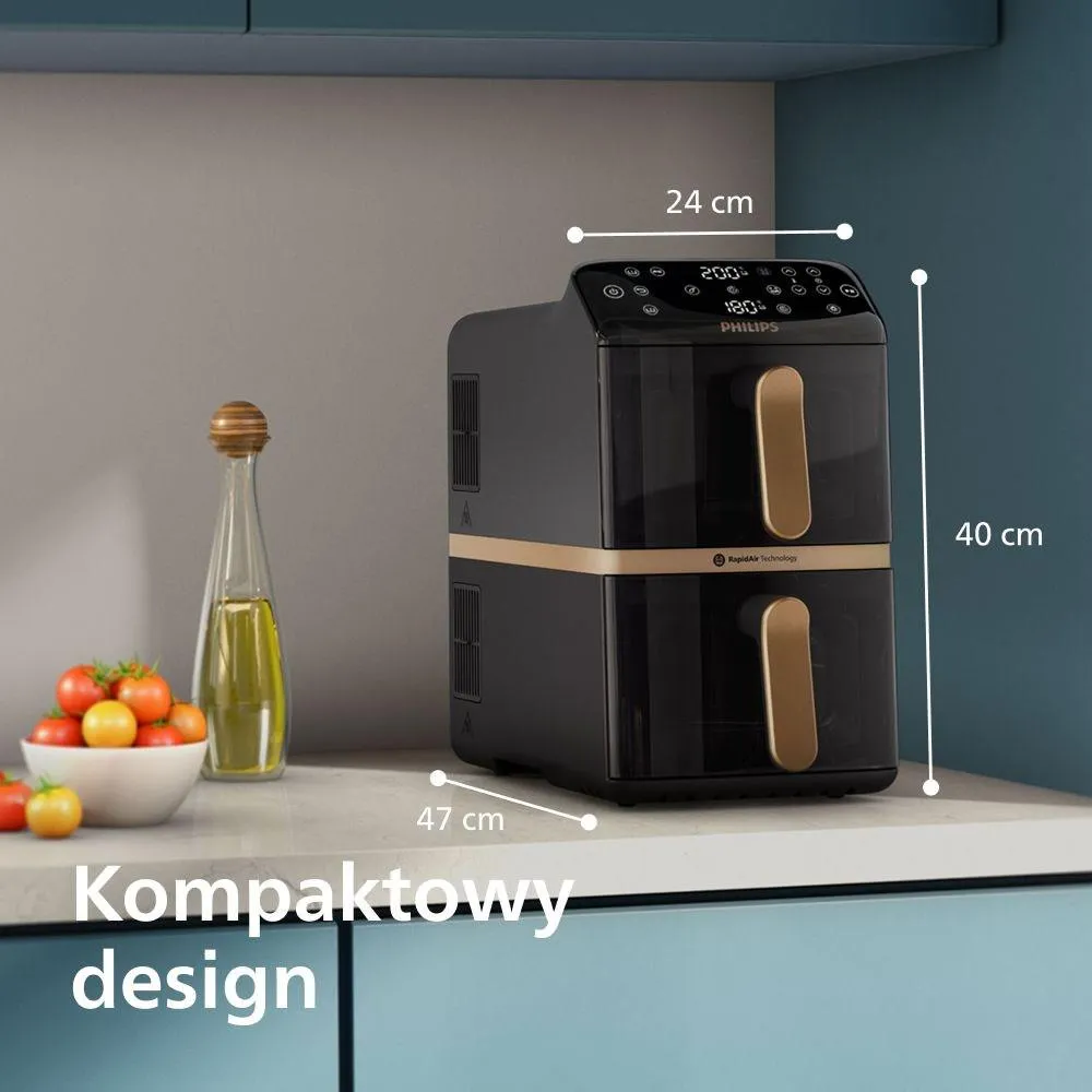 Фритюрница Philips Ovi Stacked Dual Basket NA462/70