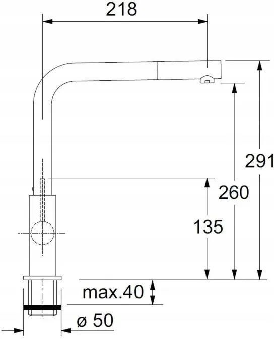 Кухонный кран Franke Neptune Evo 115.0373.943, хром
