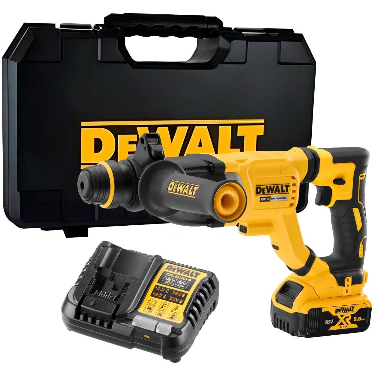 Аккумуляторный перфоратор DeWalt DCH263P1, с АКБ 5 Ач и ЗУ, в кейсе