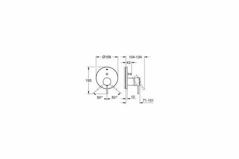 Душевой смеситель Grohe Atrio 24066DA3