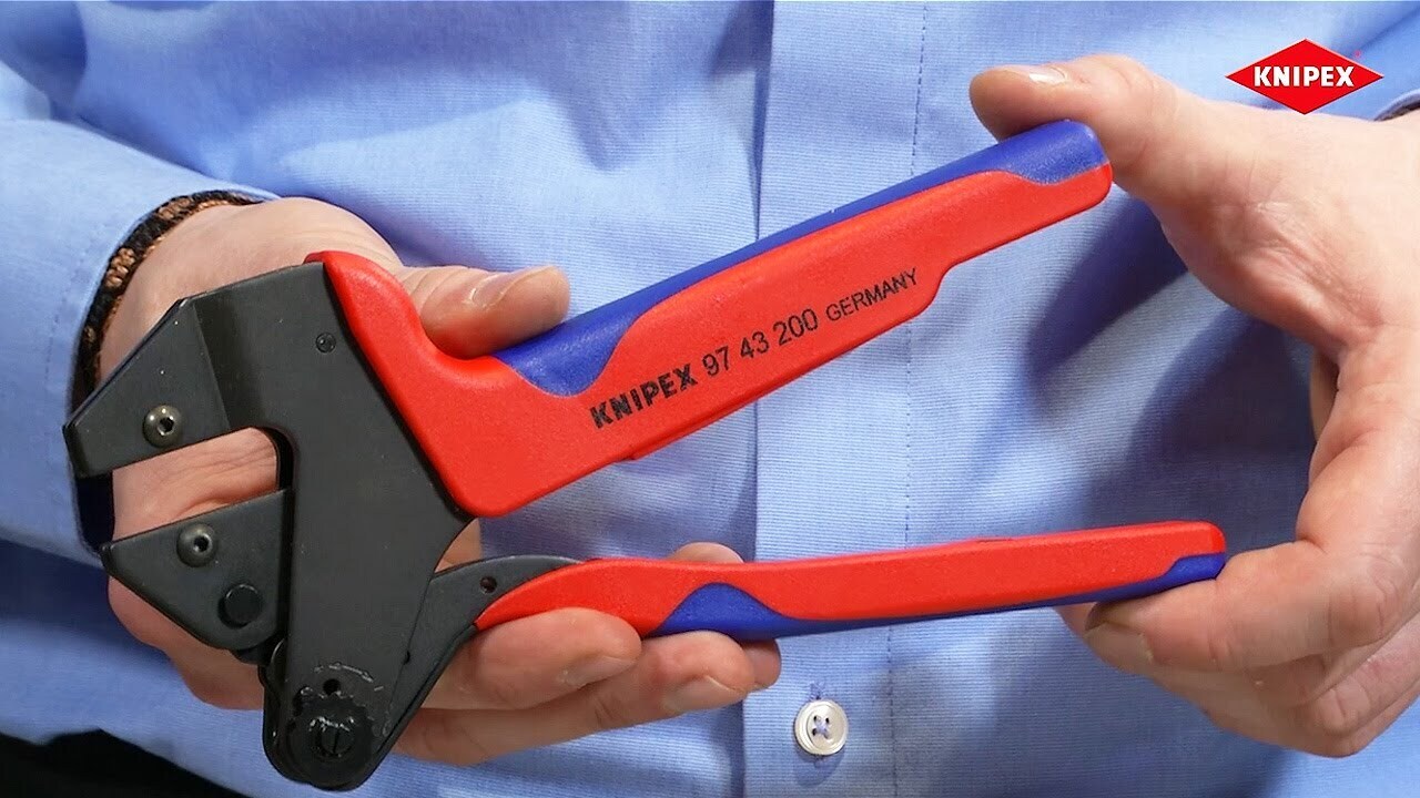 Кримпер Knipex 97 43 06 красный/синий