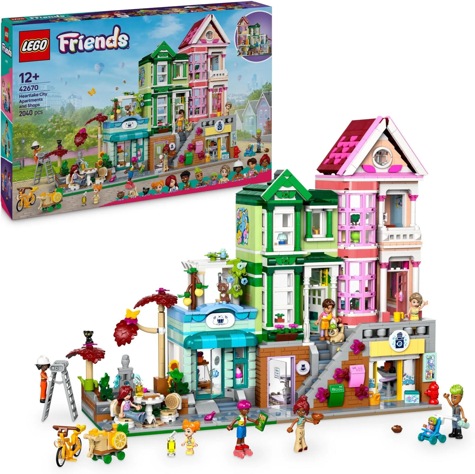 Конструктор LEGO Friends 42670 Квартиры и магазины в городе Хартлейк