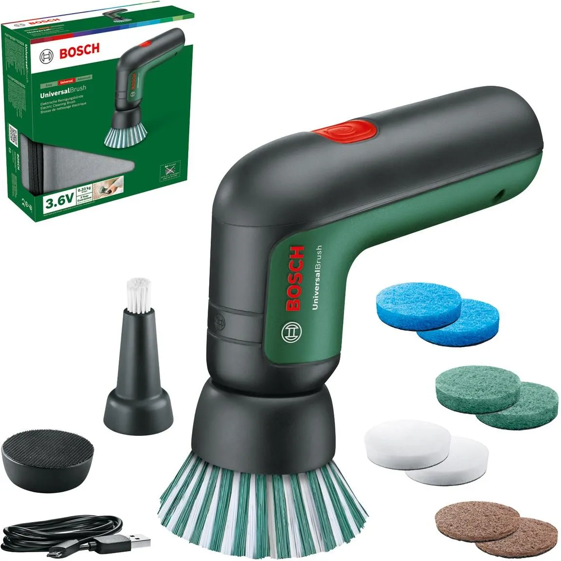 Аккумуляторная щетка для чистки Bosch UniversalBrush 06033E0002