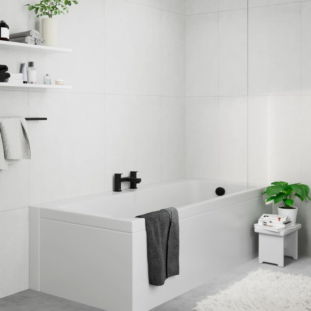 Смеситель для ванны Hansgrohe Vernis Shape 71452670 Черный Матовый