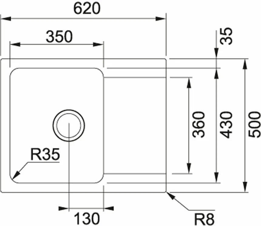 Кухонная раковина Franke Bliss BSG 611-62 114.0367.769, оникс