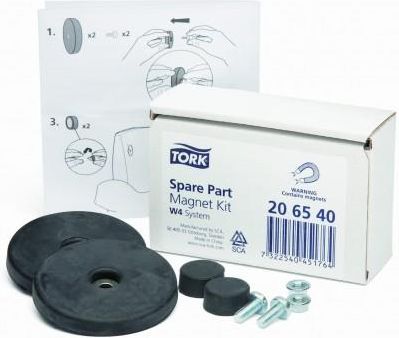 Комплект магнитов Tork 206540 для крепления диспенсеров для чистящих салфеток