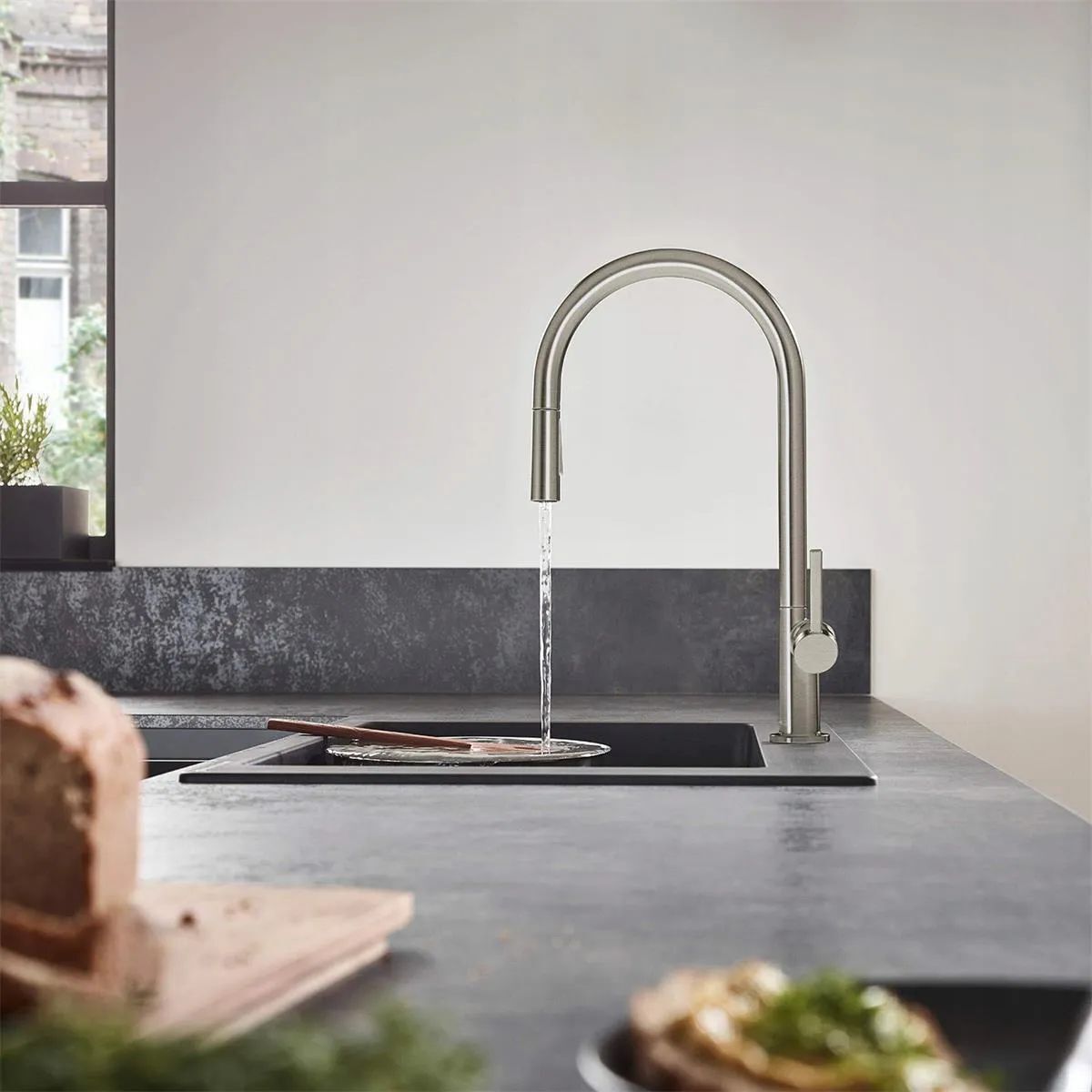 Смеситель для кухни Hansgrohe Talis M54 72800800 сталь