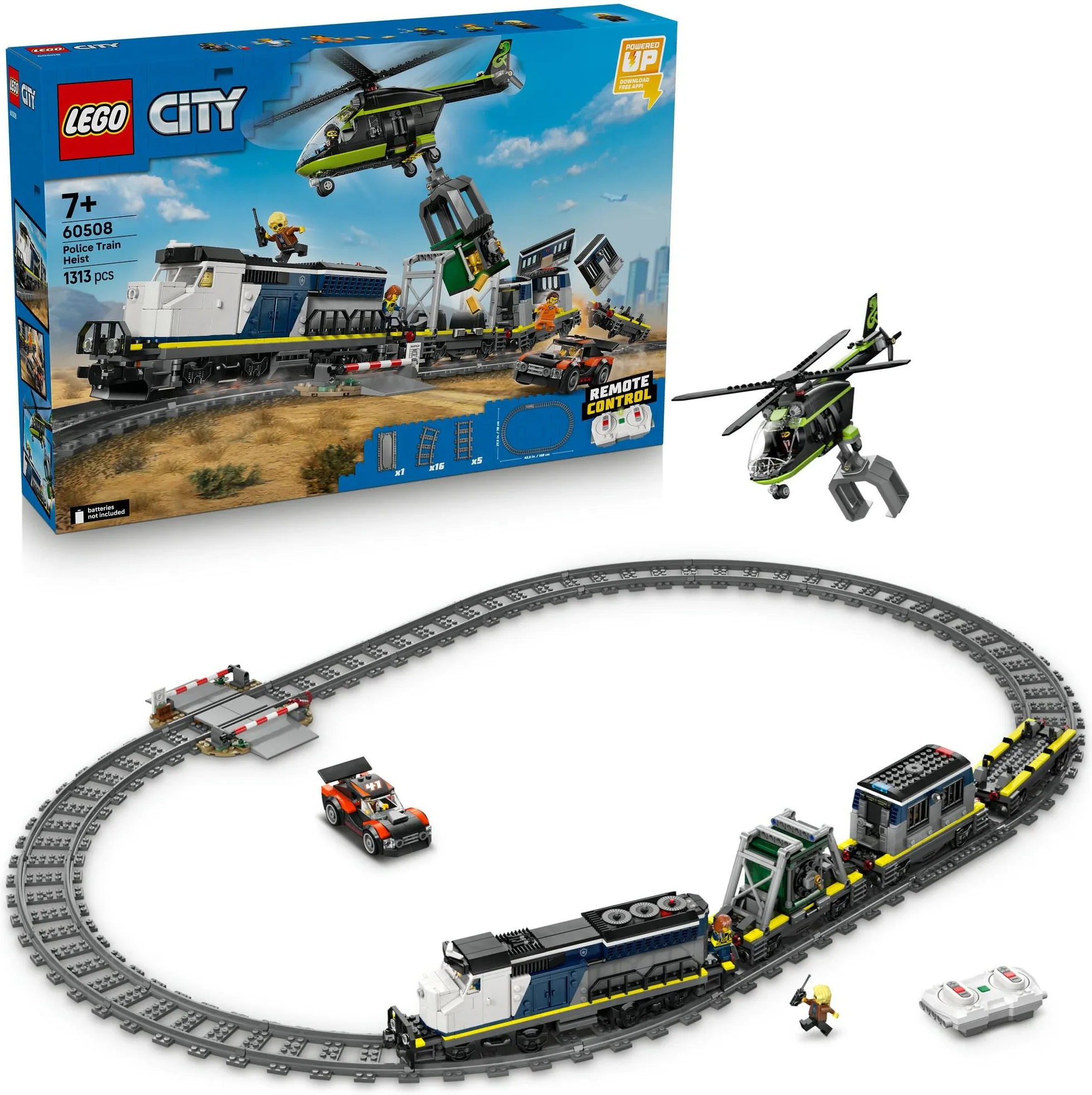 Конструктор LEGO City 60508 Ограбление полицейского поезда