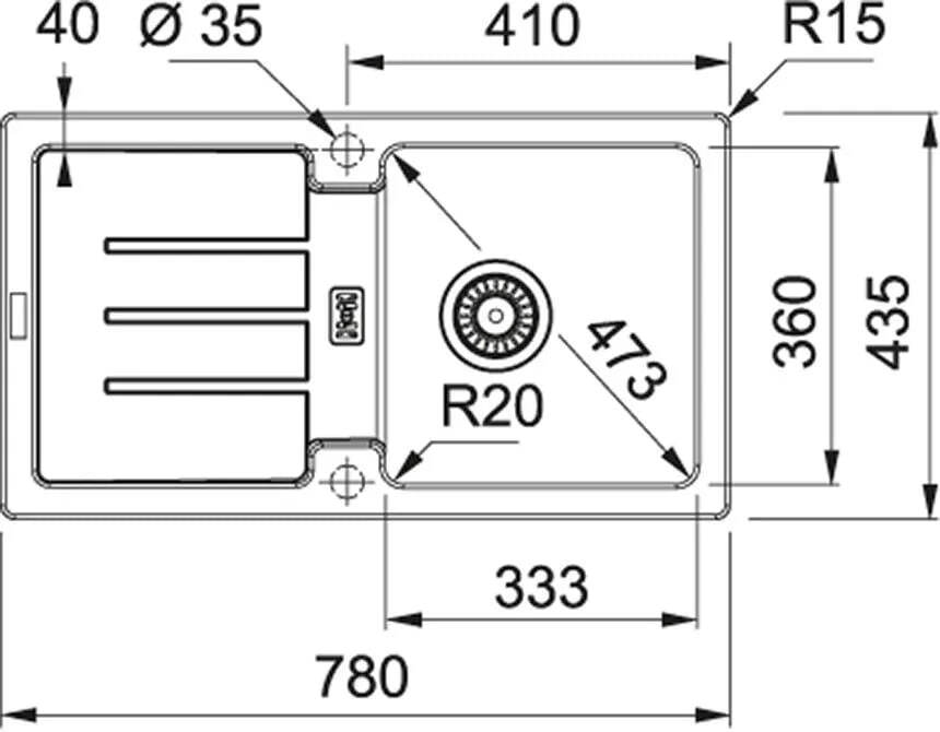 Кухонная раковина Franke Strada SAG 614-78 114.0320.327, Ореховый