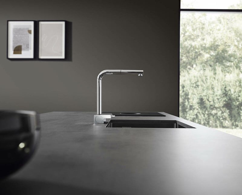 Смеситель для кухни (мойки) hansgrohe Aquno Select M81 73836000 хром