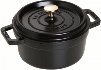 Чугунная круглая кастрюля Staub Cocotte Ø 24 см, чёрная (405002410)