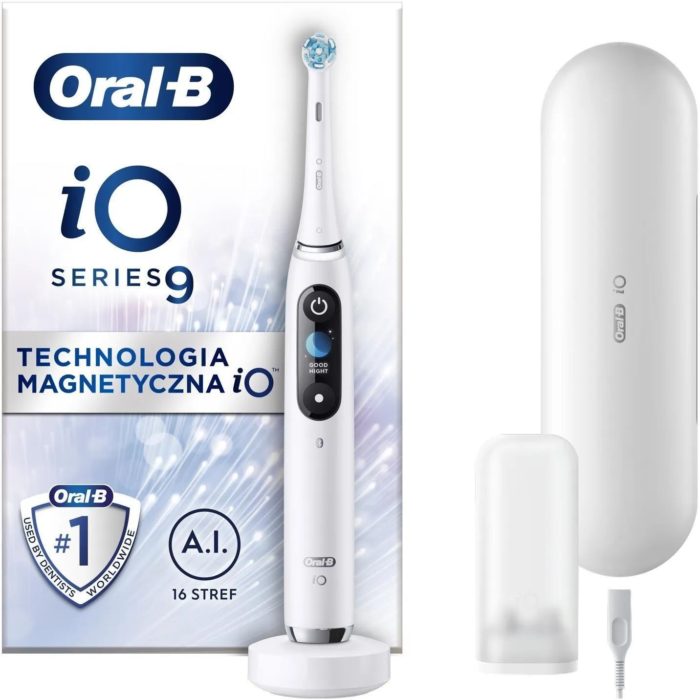 Электрическая зубная щетка Oral-B iO 9 белая