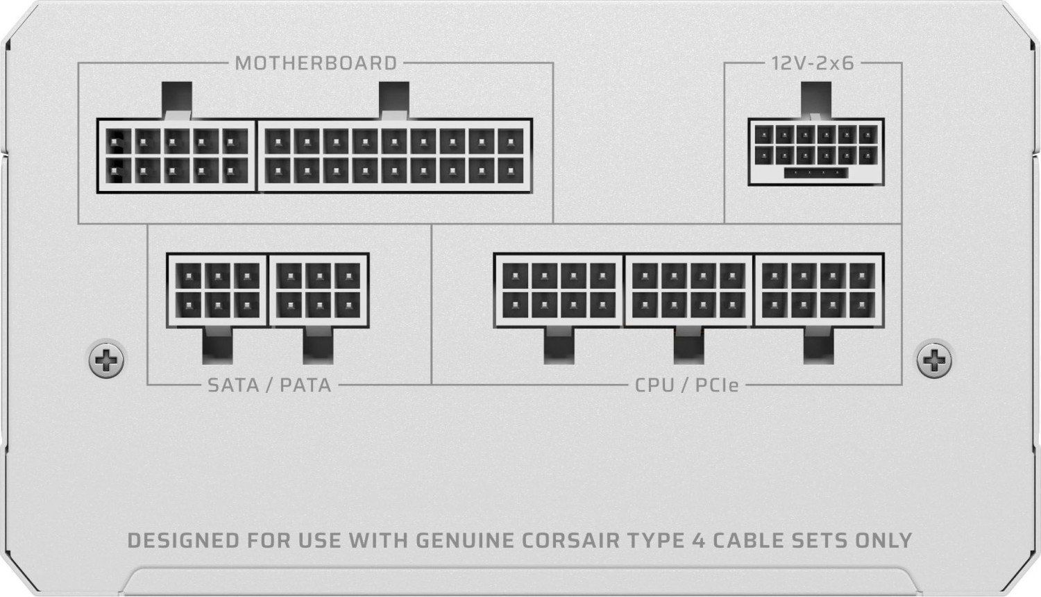 Блок питания Corsair PSU RMe White 750W 80+Gold FM ATX3.1 2025 (CP9020292EU)