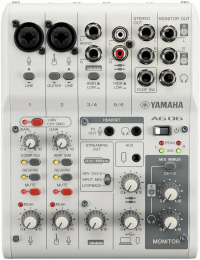 Аналоговый микшер с USB-аудиоинтерфейсом Yamaha AG06MK2 White