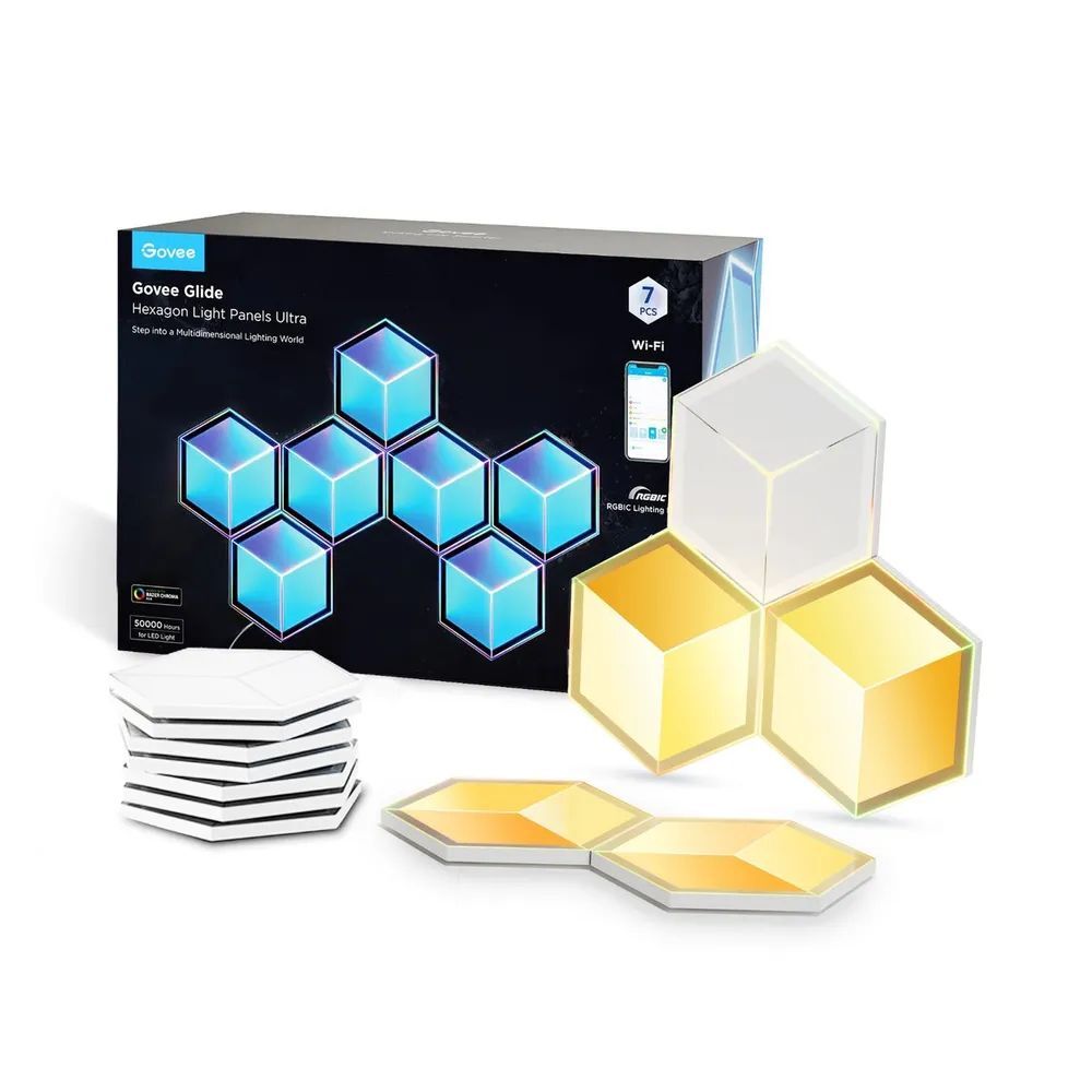 Светодиодные панели Govee Glide Hexagon 7 шт. (H606Ac81)