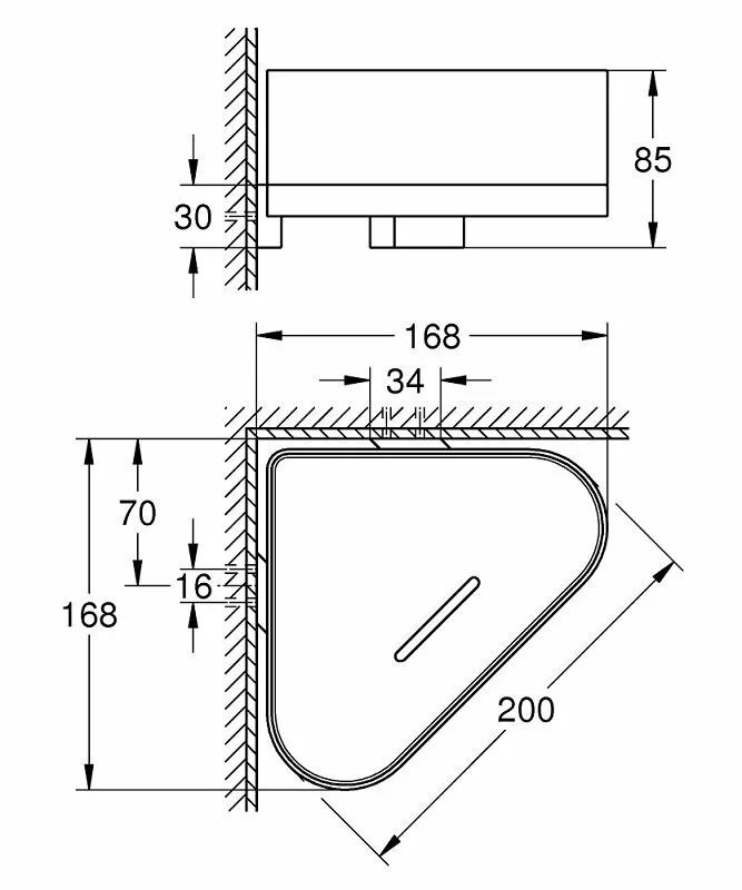 Полка для душа Grohe Selection 41038Dc0