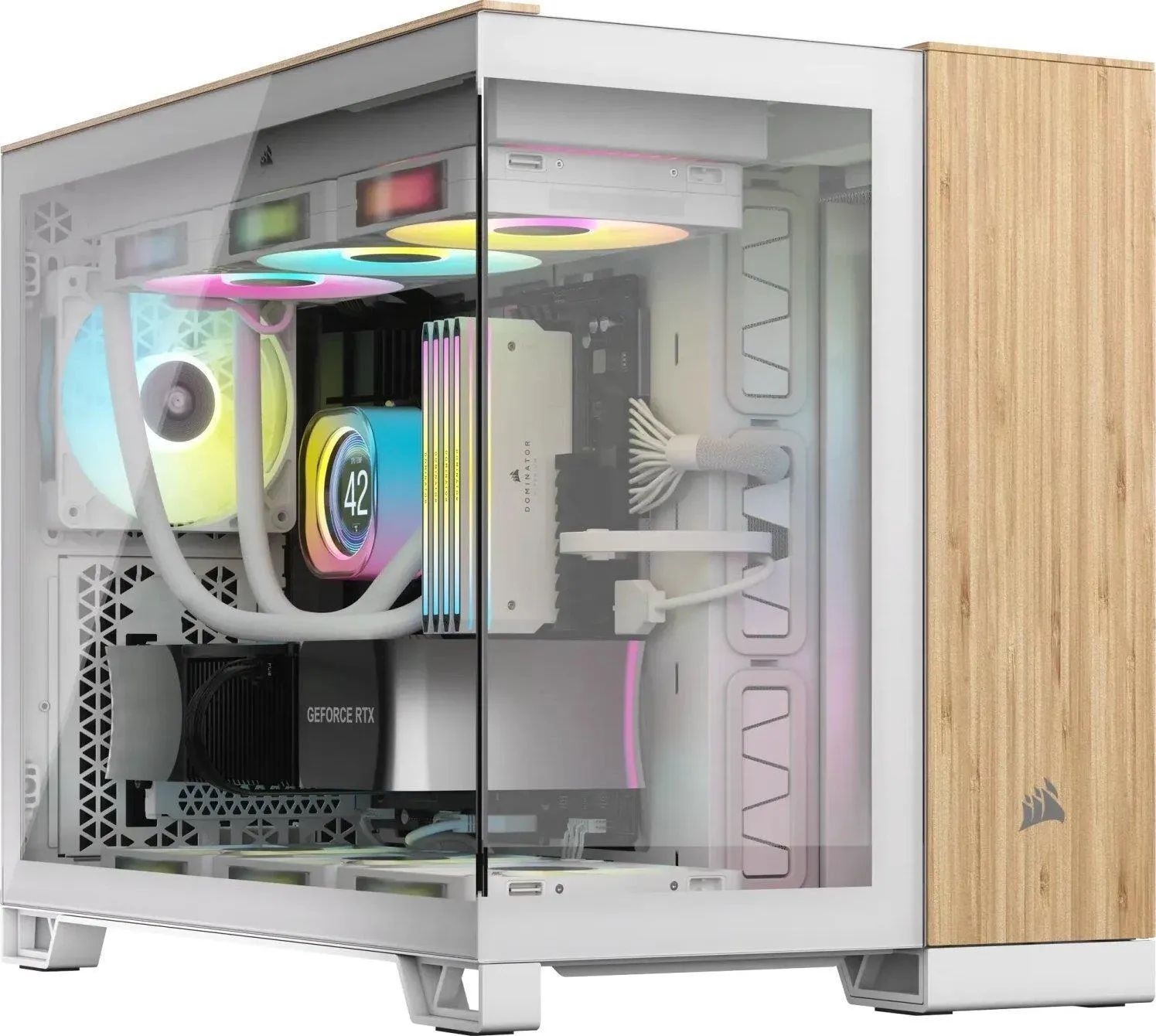 Корпус Corsair 2500X Белый/Коричневый (CC-9011288-WW (CC9011288WW)
