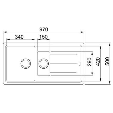 Кухонная раковина Franke Basis BFG 651-97 114.0676.275, оникс