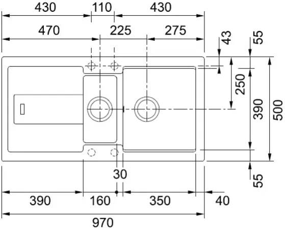 Кухонная раковина Franke Bellini BLG 651 114.0305.957, графит