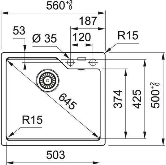 Кухонная раковина Franke Urban UBG 610-56 114.0685.231, матовый черный